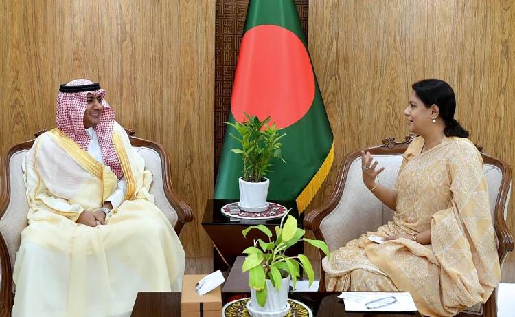 সবুজায়ন ও উপকূলীয় এলাকায় রেইন ওয়াটার হার্ভেস্টিং প্রকল্পে সৌদি সরকারের সহযোগিতা কামনা  - সৈয়দা রিজওয়ানা হাসান
