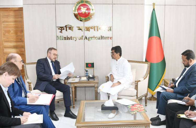 কৃষিমন্ত্রীর সাথে রাশিয়ার রাষ্ট্রদূতের সাক্ষাৎ