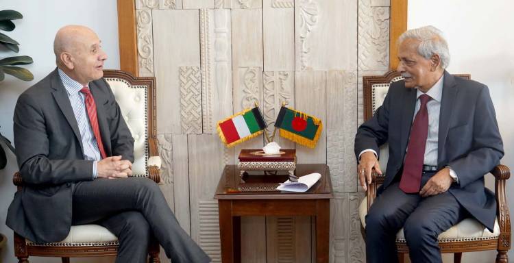 সংস্কৃতি বিষয়ক মন্ত্রীর সাথে ইতালির রাষ্ট্রদূতের সাক্ষাৎ