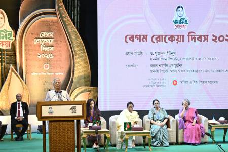 নারীর অংশগ্রহণে নতুন বাংলাদেশ গড়ার ওপর গুরুত্বারোপ প্রধান উপদেষ্টার