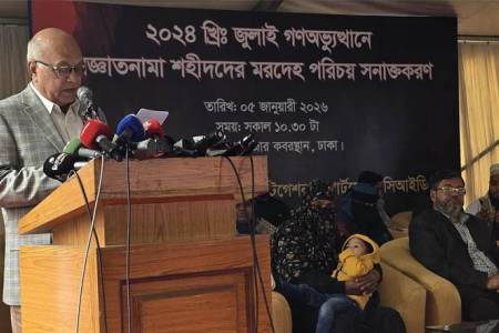 রায়ের বাজার কবরস্থানে অজ্ঞাতপরিচয়ে দাফন করা ৮ জনের পরিচয় শনাক্ত : ফারুক ই আজম 