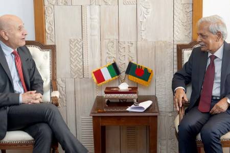 সংস্কৃতি বিষয়ক মন্ত্রীর সাথে ইতালির রাষ্ট্রদূতের সাক্ষাৎ