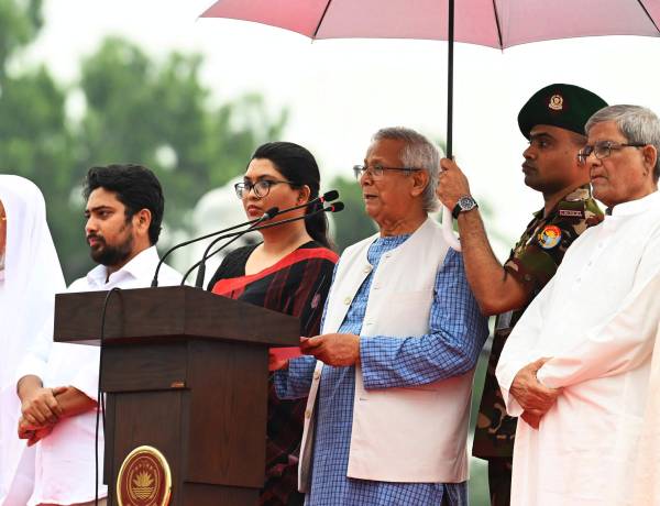 জুলাই ঘোষণাপত্র পাঠ করলেন প্রধান উপদেষ্টা
