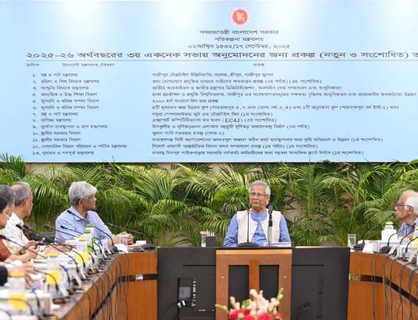 ৮ হাজার ৩৩৩ কোটি টাকার ১৩ প্রকল্প একনেকে অনুমোদন
